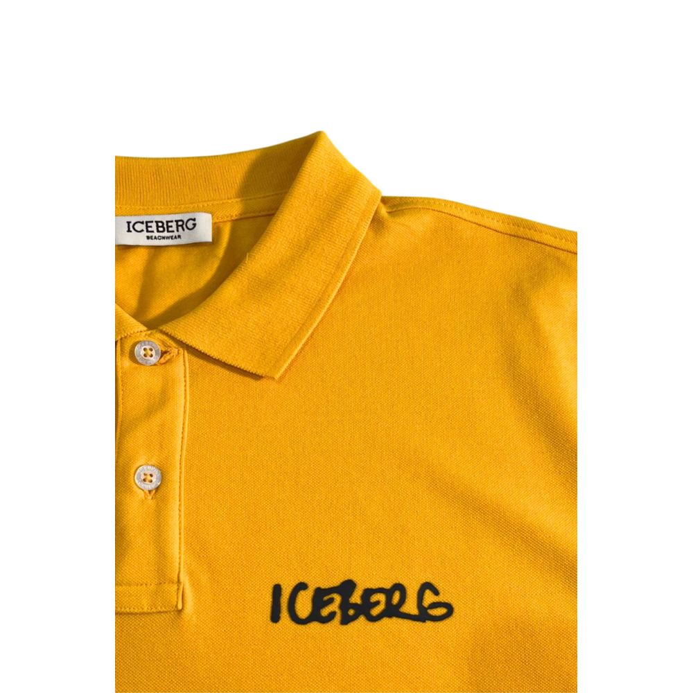 Iceberg Baumwoll-Poloshirt in Gelb