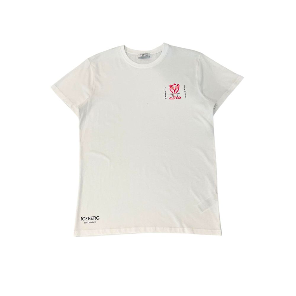 Iceberg Baumwoll-T-Shirt in Weiß