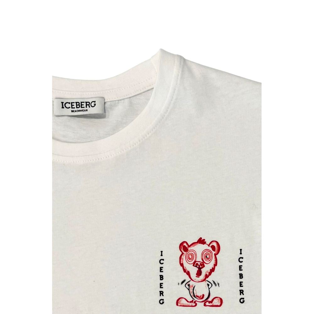 Iceberg Baumwoll-T-Shirt in Weiß