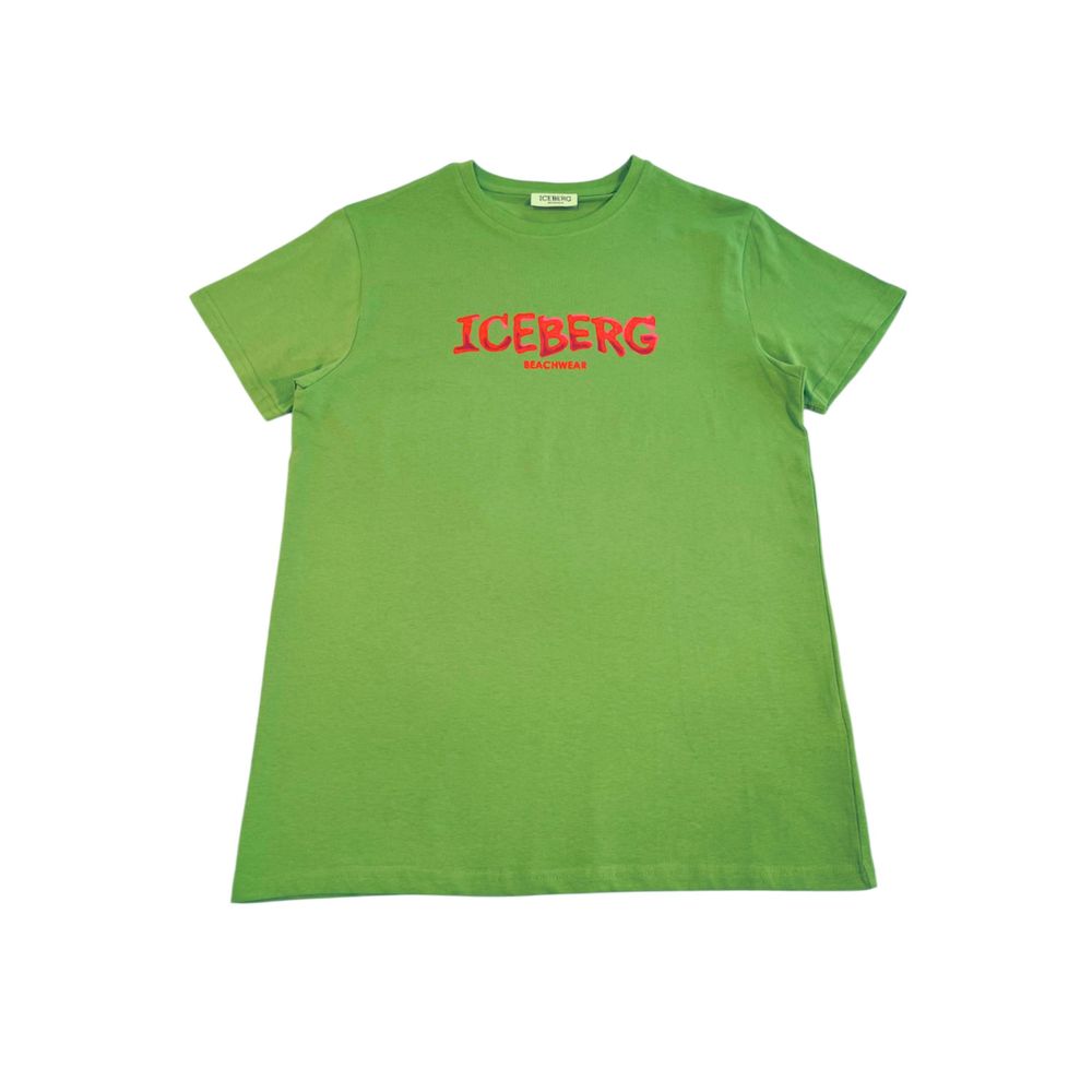 Iceberg Baumwoll-T-Shirt in Grün