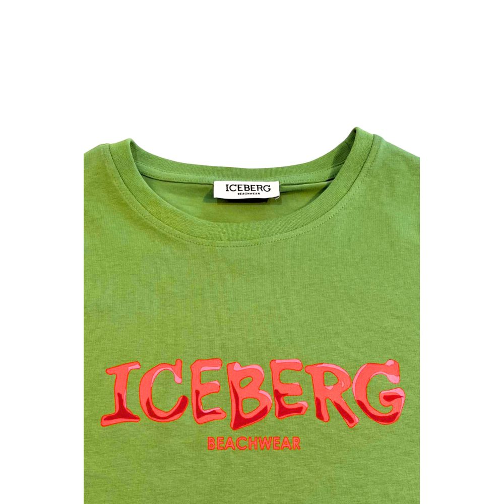 Iceberg Baumwoll-T-Shirt in Grün