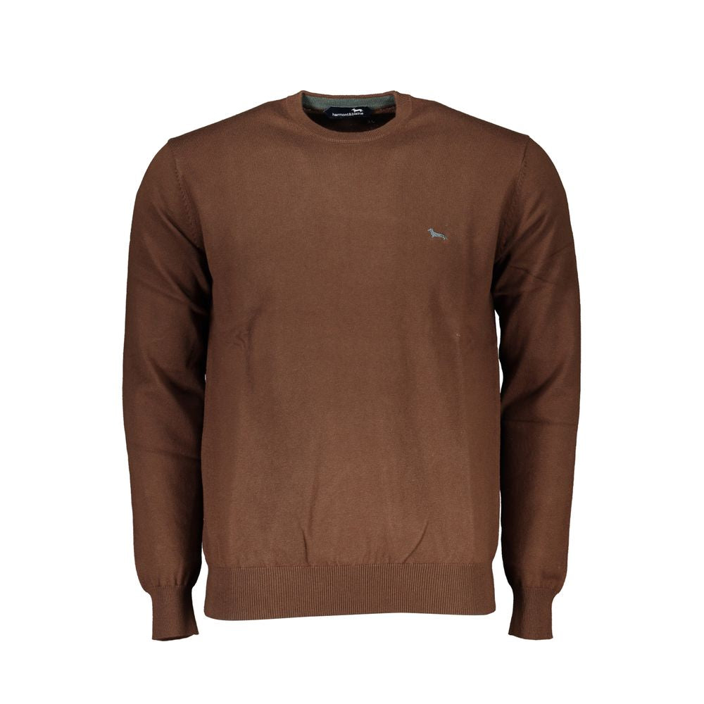 Harmont & Blaine Elegant Embroidered Crew Neck Sweater