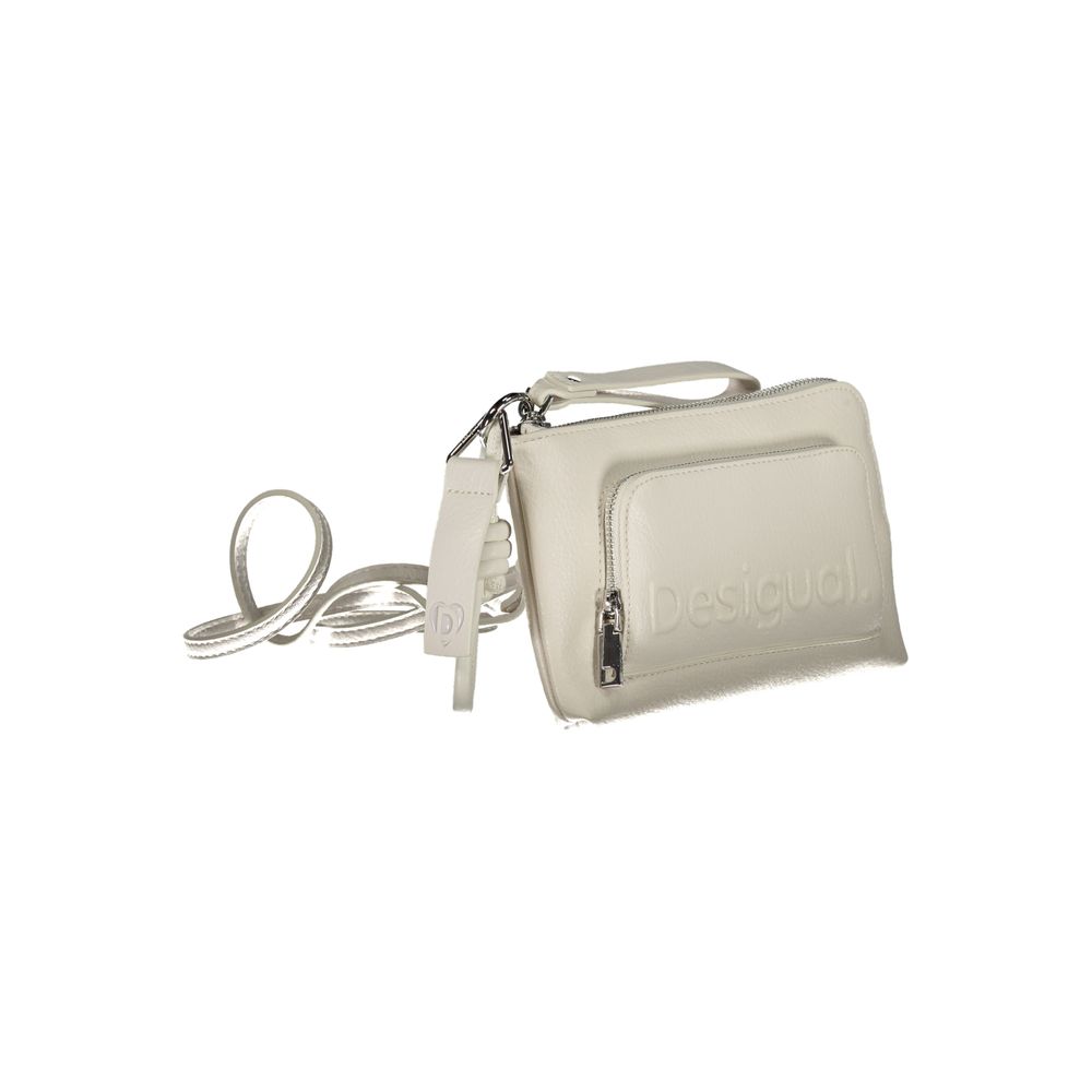 Desigual Bianco Handtasche aus Polyurethan für Damen