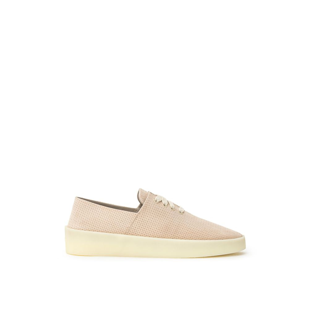 Fear Of God Beige Low-Top Leather Sneakers