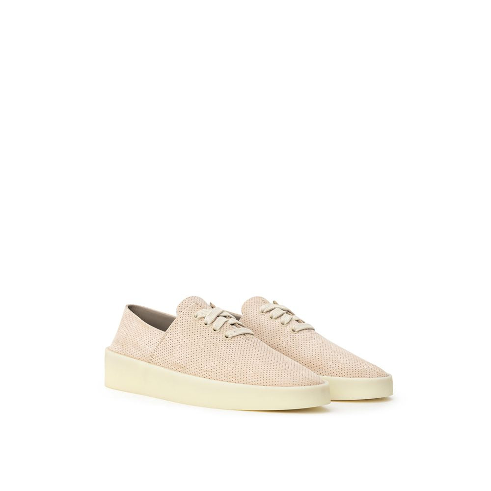 Fear Of God Beige Low-Top Leather Sneakers
