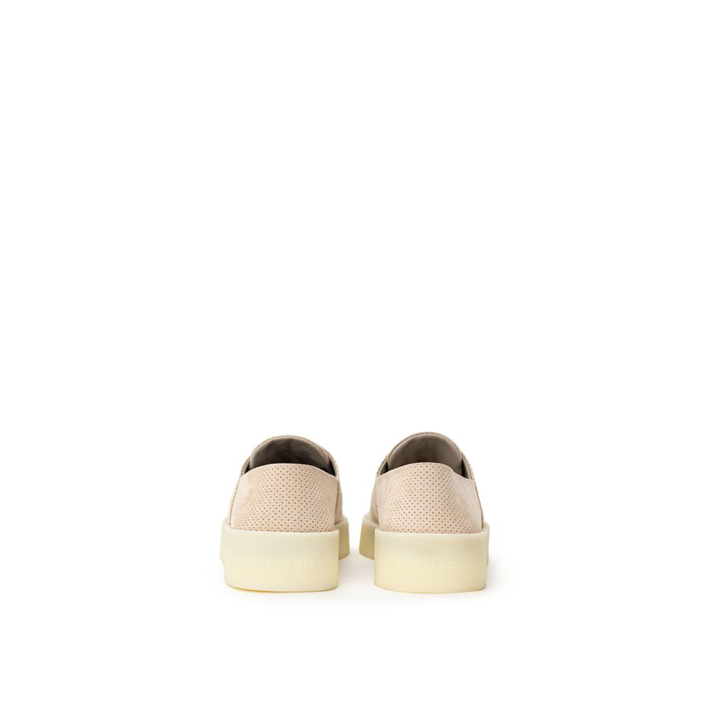 Fear Of God Beige Low-Top Leather Sneakers