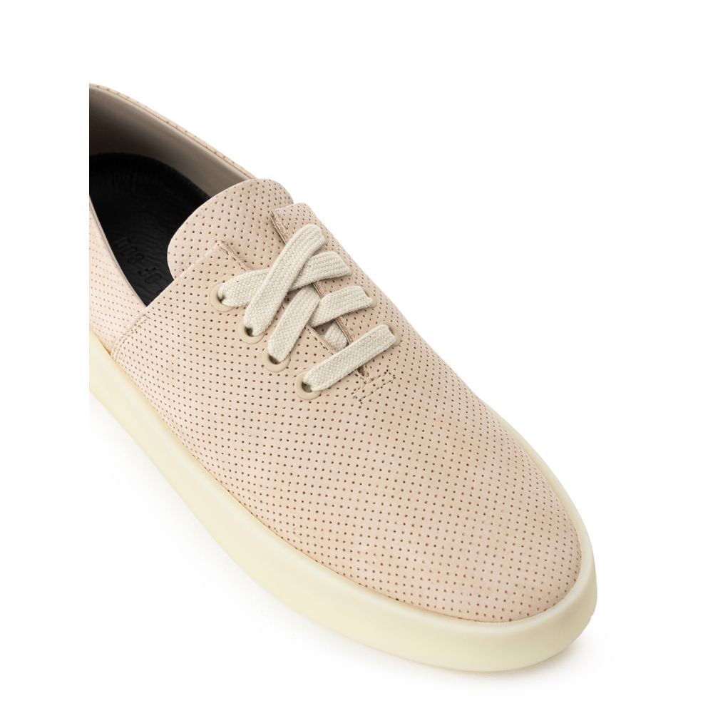 Fear Of God Beige Low-Top Leather Sneakers