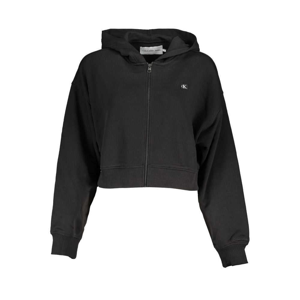 Calvin Klein Schwarzer Baumwollpullover für Frauen