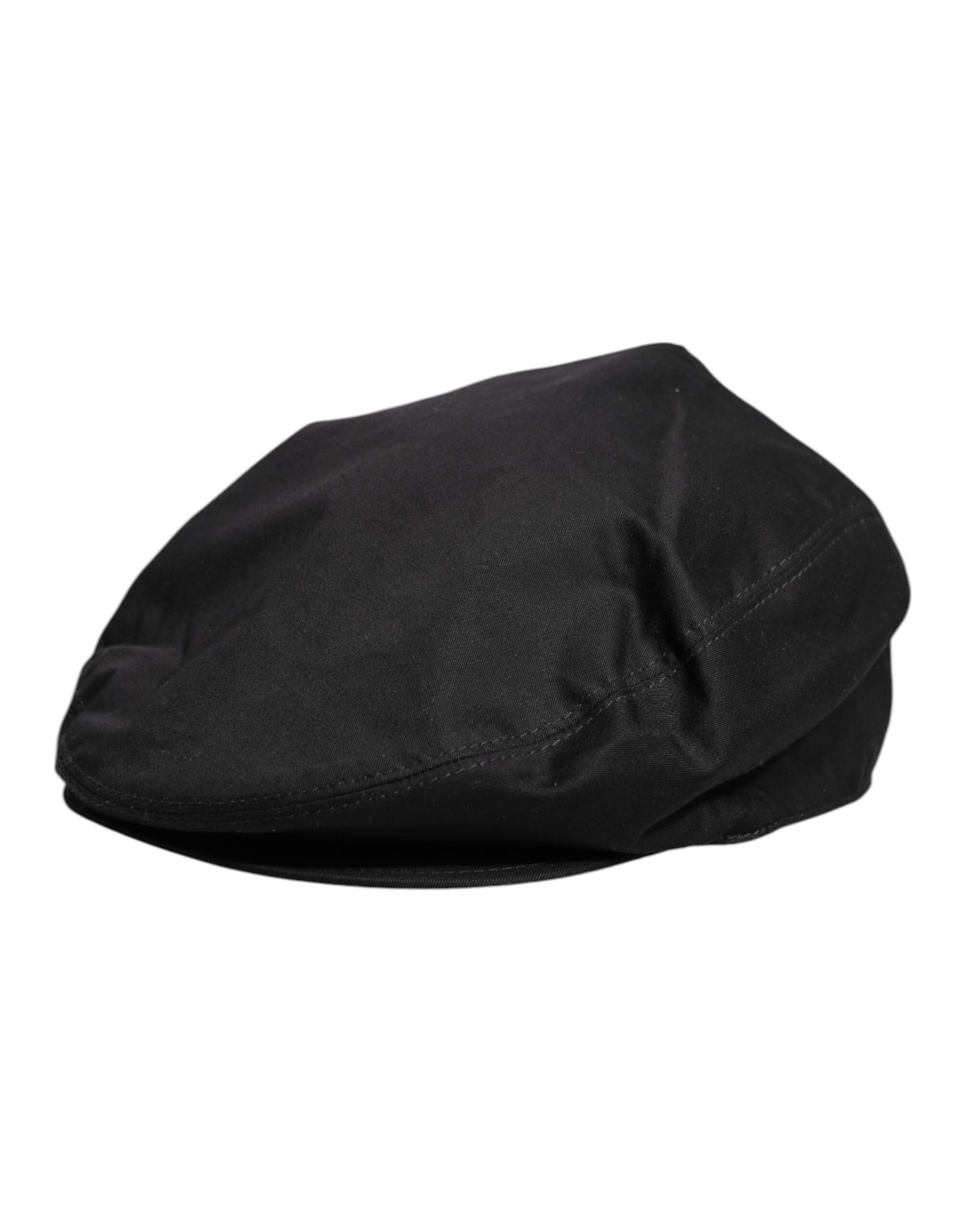 Dolce & Gabbana Schwarzer Baumwolle Newsboy Capello Cabbie Hut