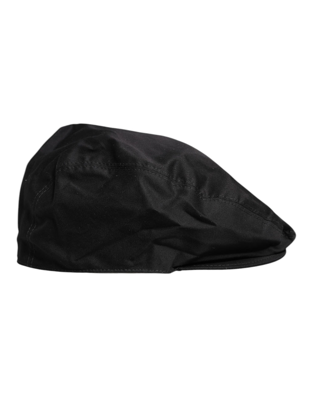Dolce & Gabbana Black Cotton Newsboy Cabbie Hat