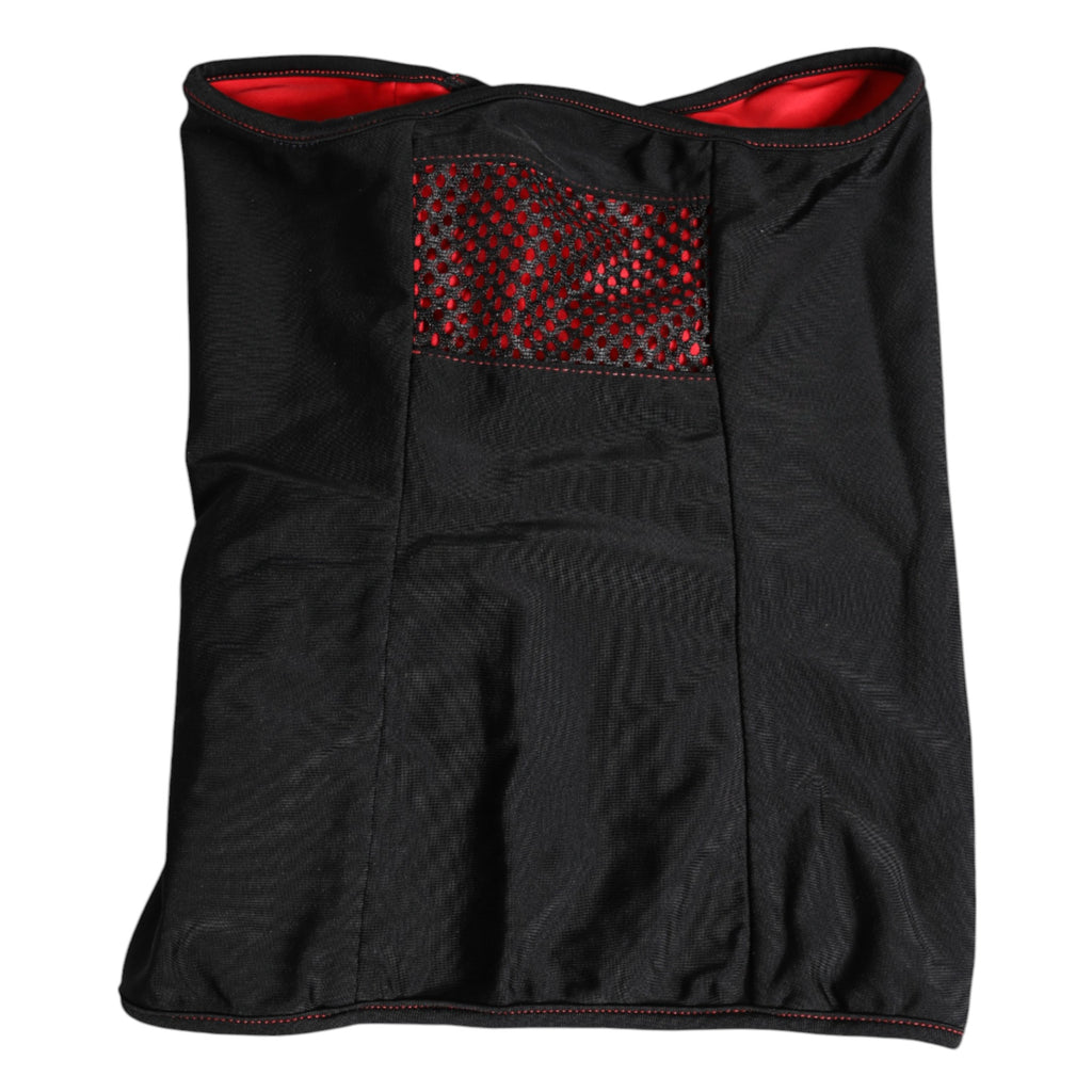 Dolce & Gabbana Black Nylon-Knit Neck Warmer Balaclava Scarf