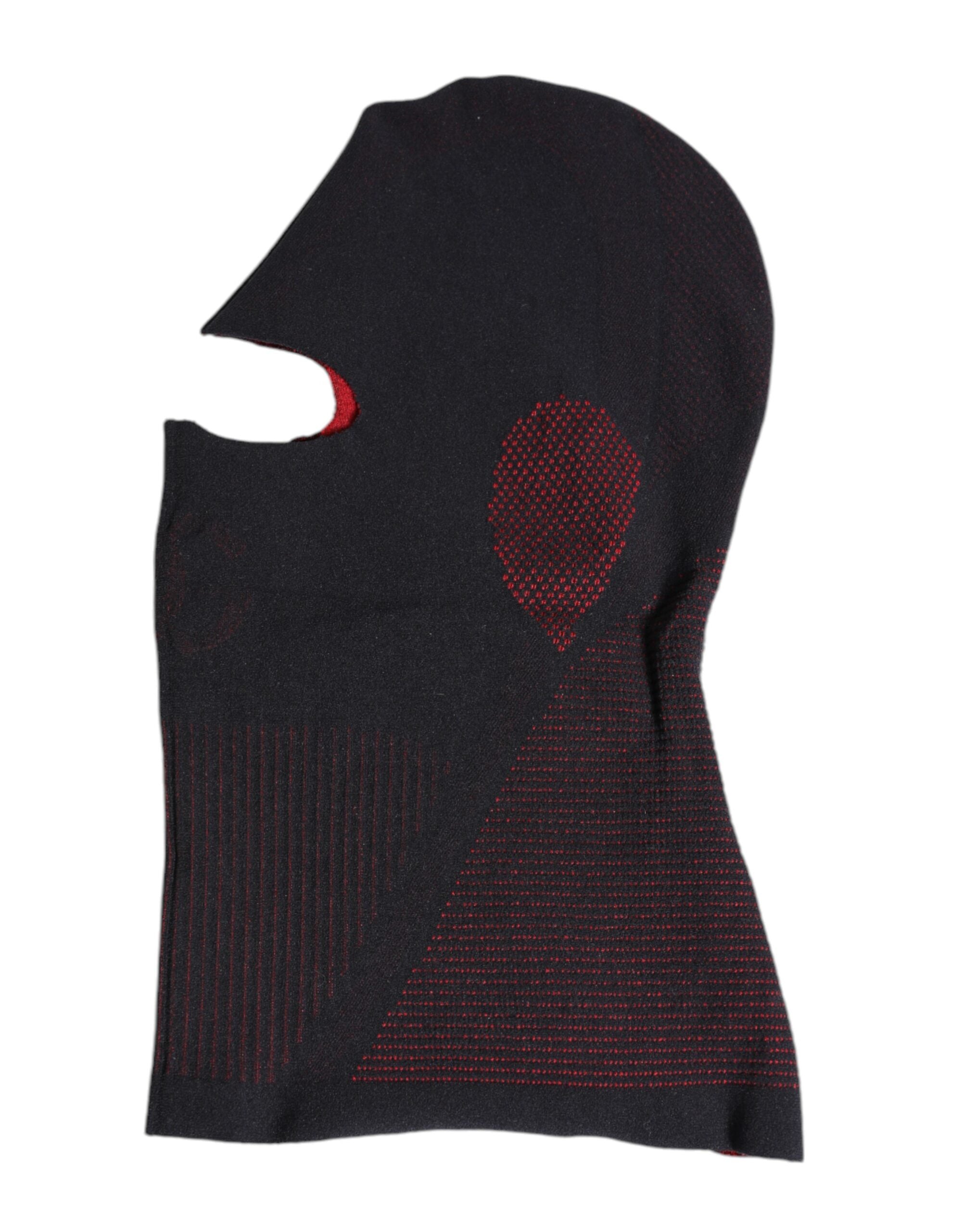 Dolce & Gabbana Schwarz Baumwolle gestrickt Skimaske Balaclava Hut