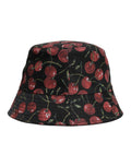 Dolce & Gabbana Black Cotton Broad Brim Bucket Hat