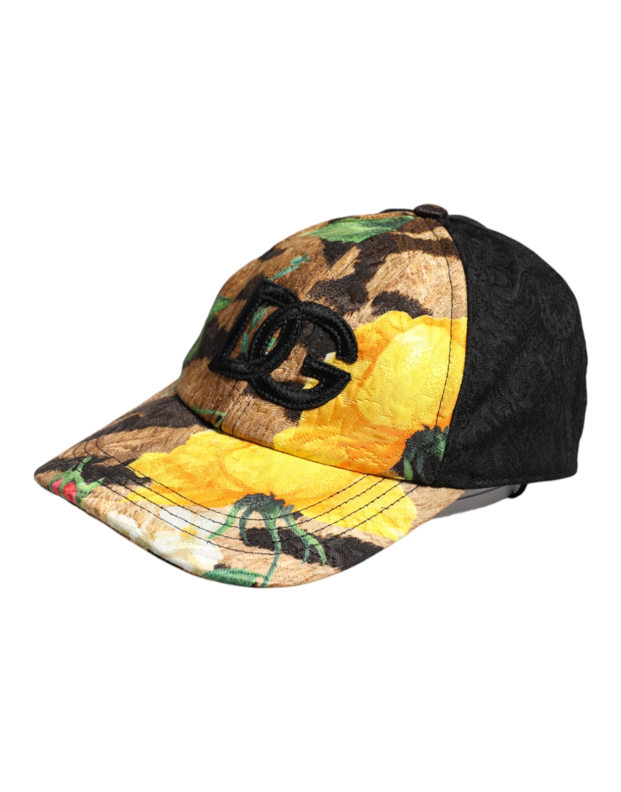 Dolce & Gabbana Multicolor DG Logo Patch 6 Panels Baseballmütze