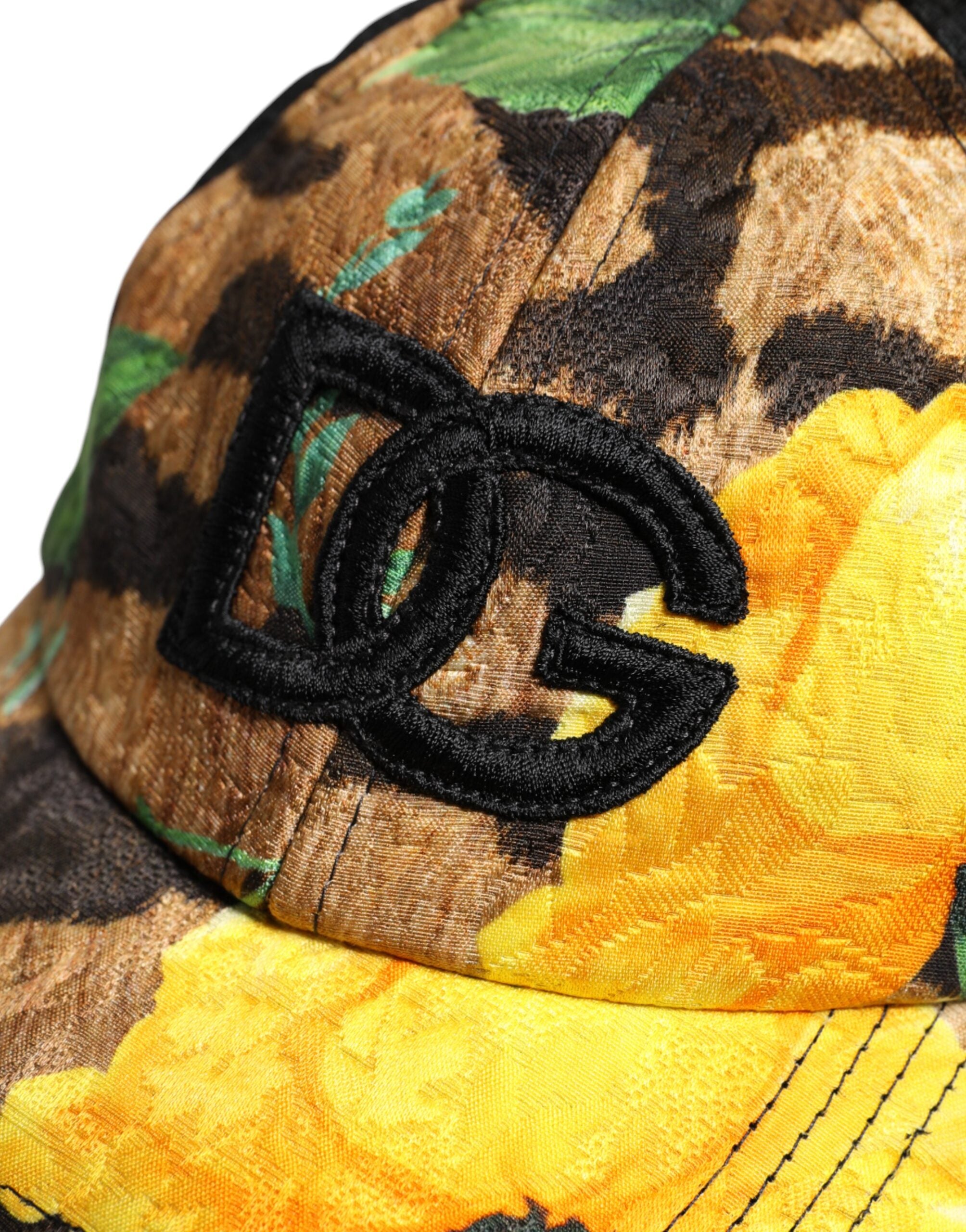 Dolce & Gabbana Multicolor DG Logo Patch 6 Panels Baseballmütze