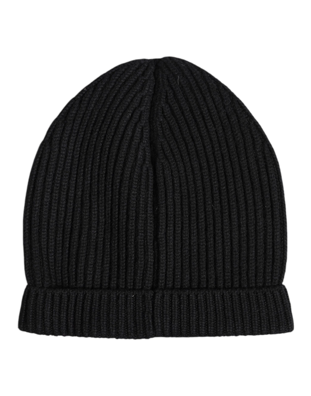 Dolce & Gabbana Black Cashmere Knit Winter Beanie