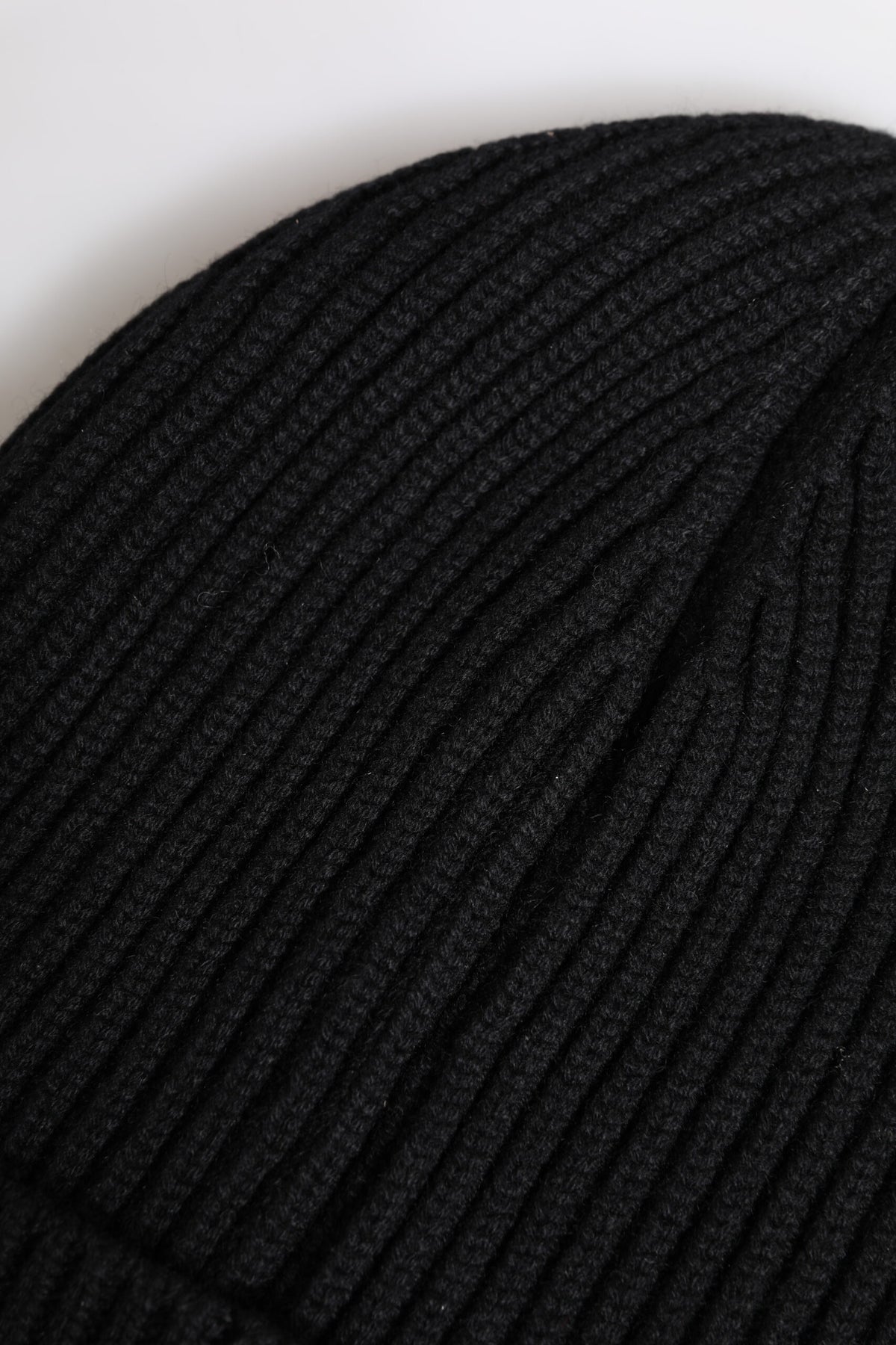 Dolce & Gabbana Schwarze Kaschmir-Strickmütze Winter Beanie