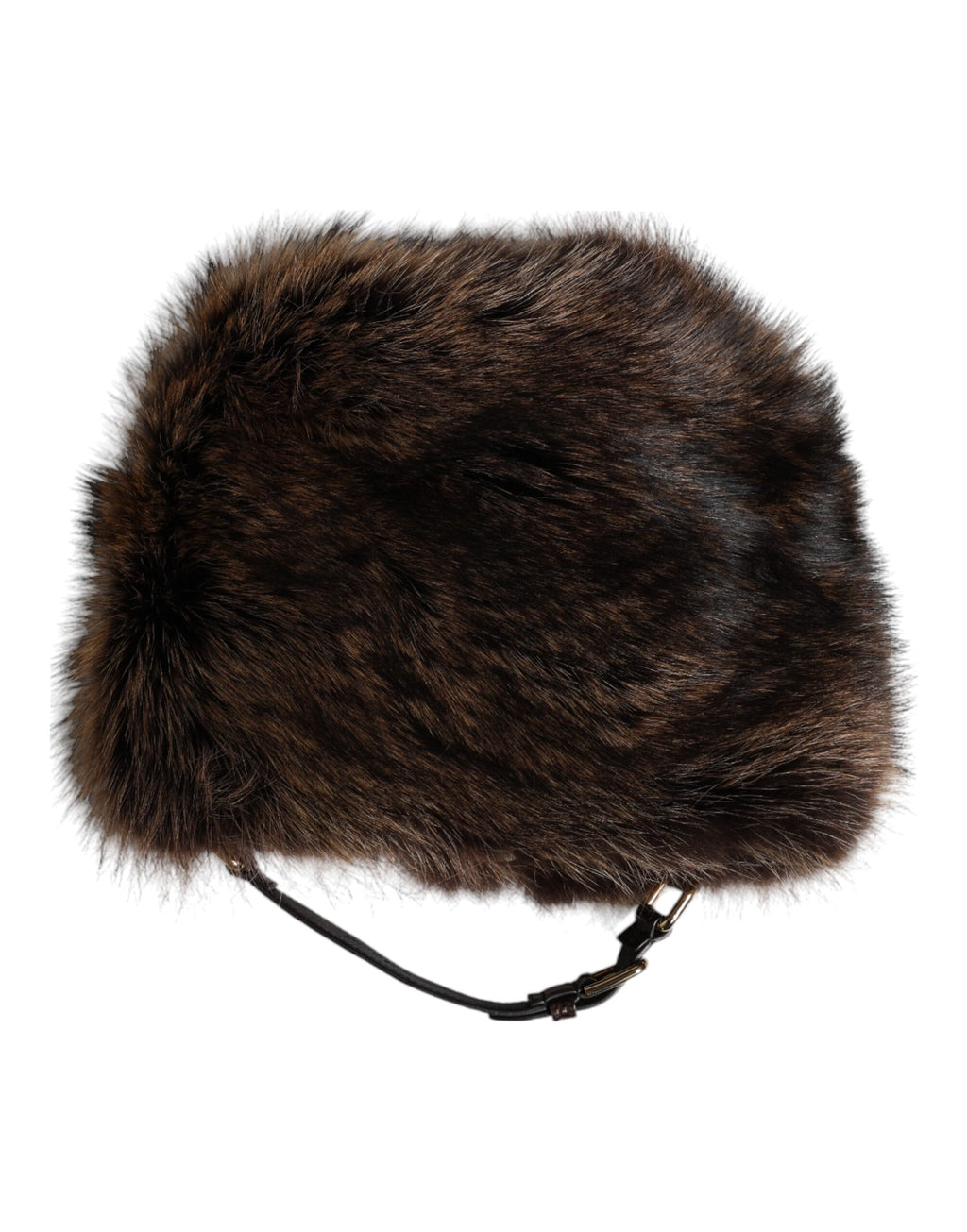 Dolce & Gabbana Brauner Pelz Frauen Eimer Hut
