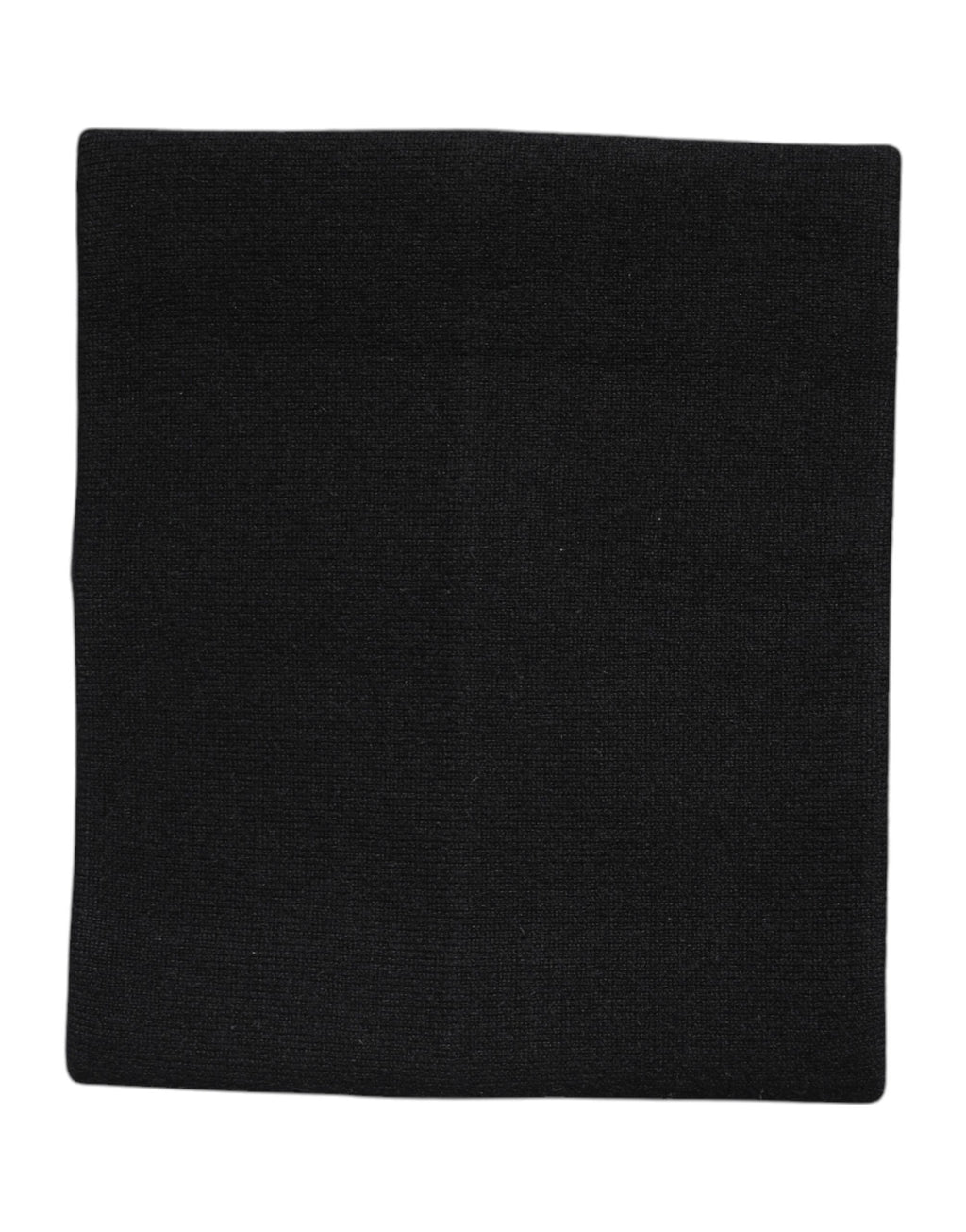 Dolce & Gabbana Schwarzer Kaschmir Strick-Halswärmer Foulard-Schal
