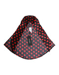 Dolce & Gabbana Schwarz Rote Herzen Polyester Hut