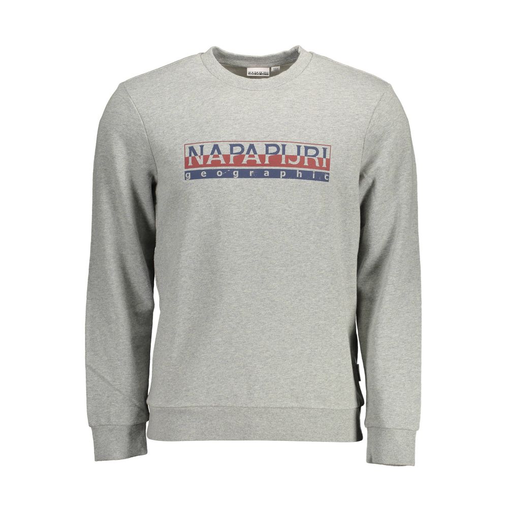 Napapijri Men's Grey Cotton Jumper