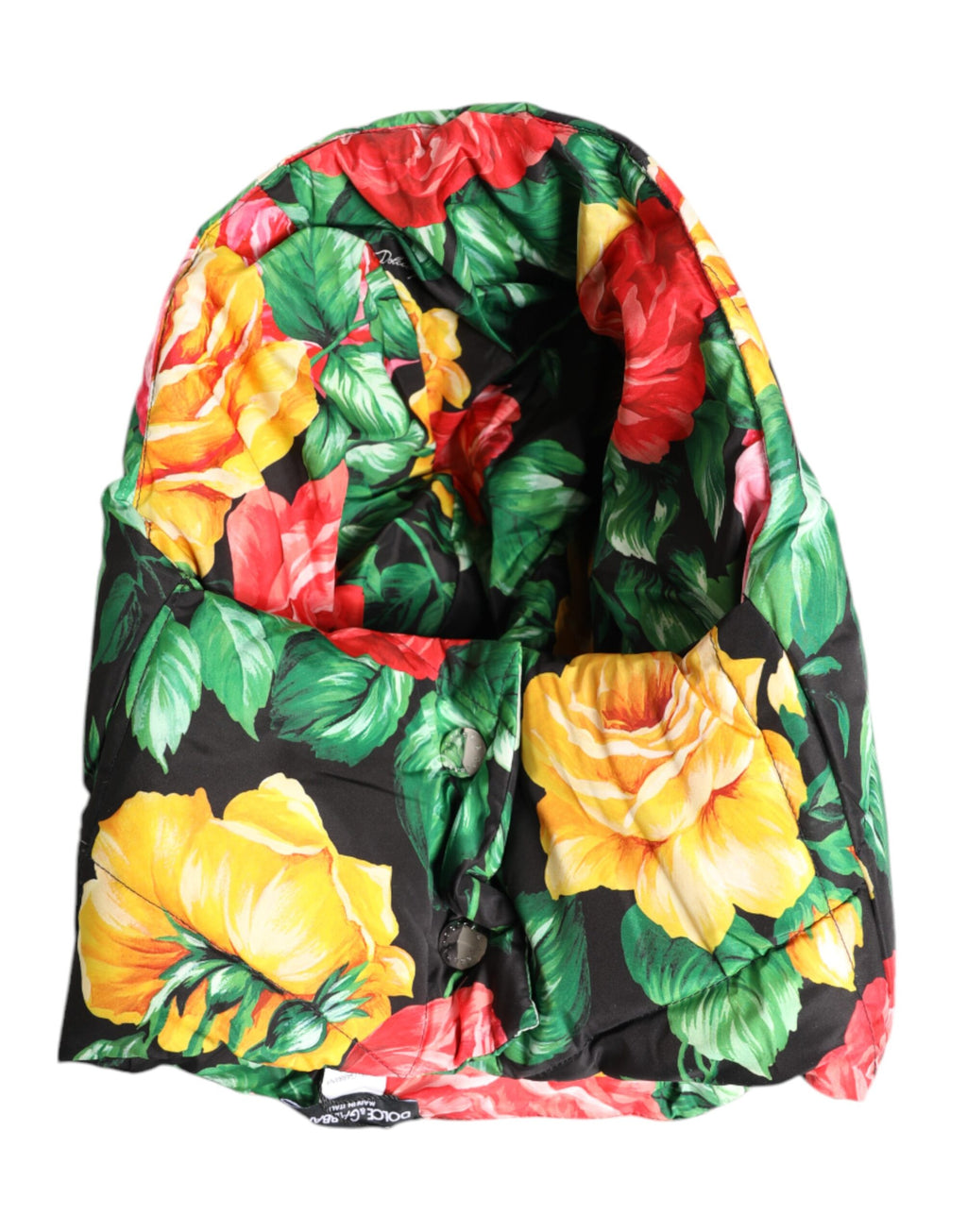 Dolce & Gabbana Multicolor Floral Print Full Head Wrap Hat