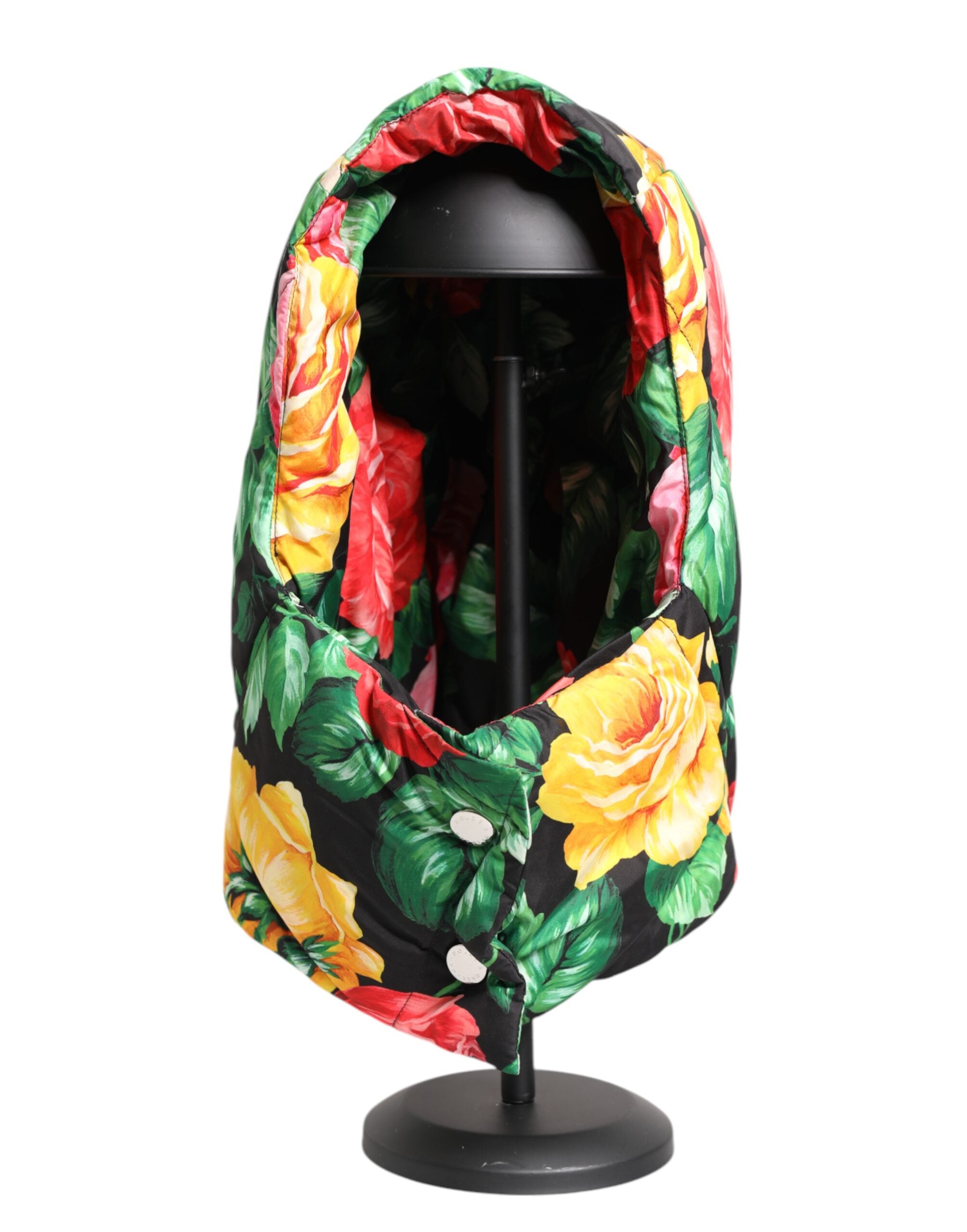 Dolce & Gabbana Multicolor Floral Print Full Head Wrap Hat