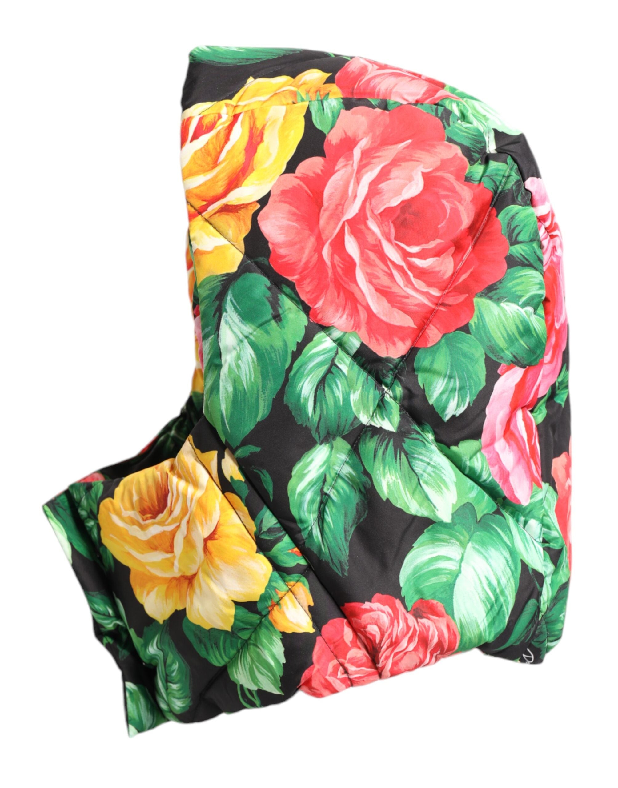 Dolce & Gabbana Multicolor Floral Print Full Head Wrap Hat