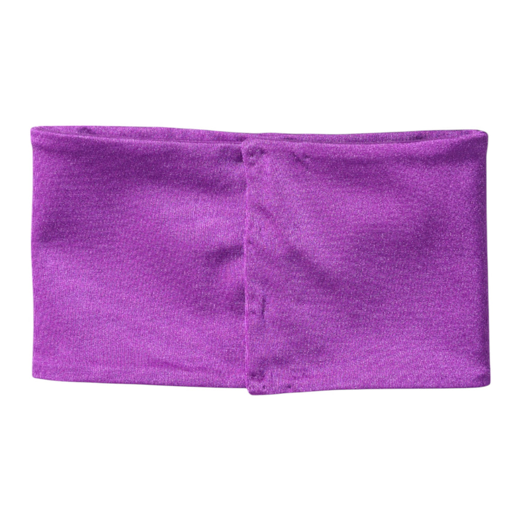 Dolce & Gabbana Purple Nylon Stretch Women's Neck Warmer Scarf