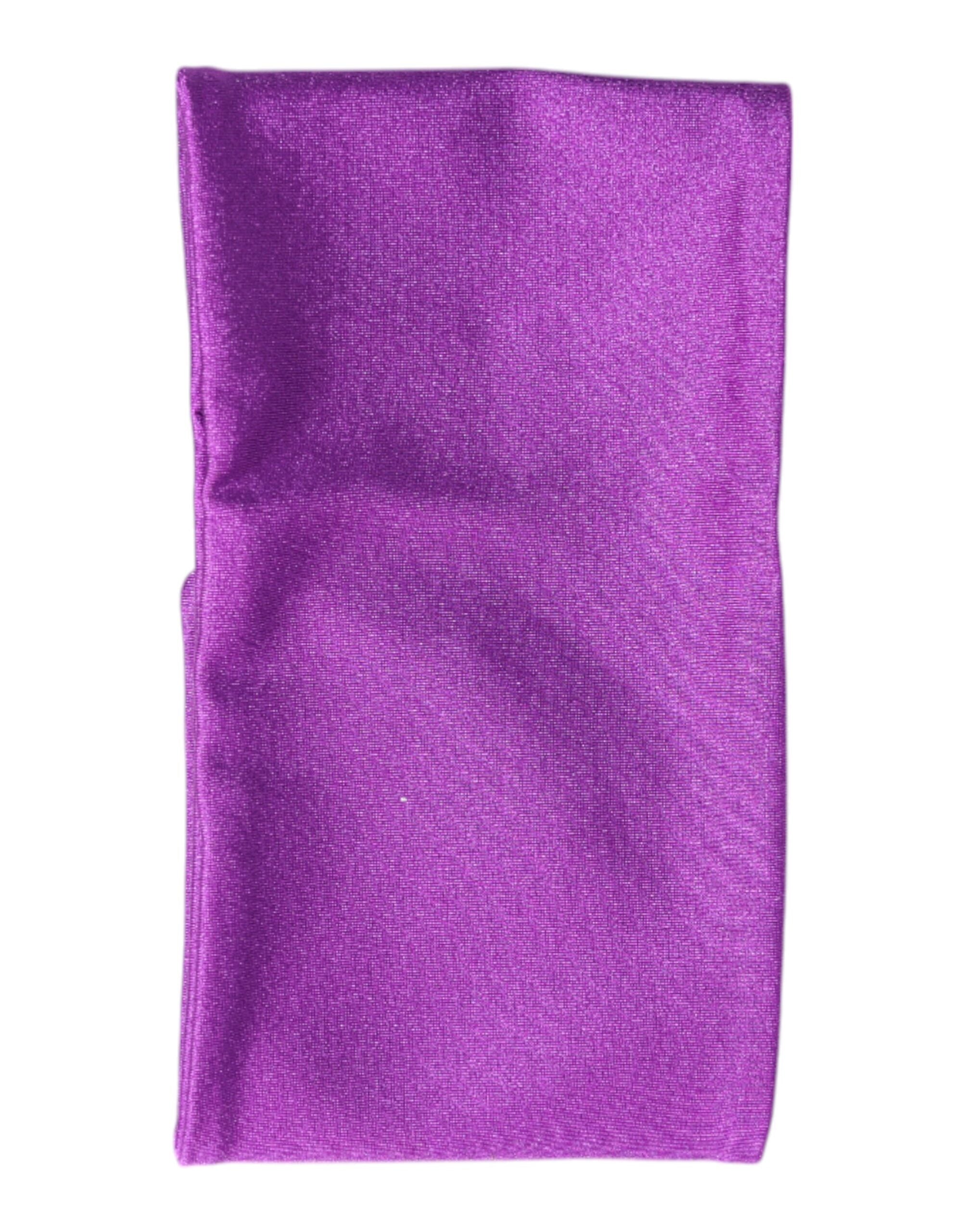 Dolce & Gabbana Purple Nylon Stretch Women's Neck Warmer Scarf
