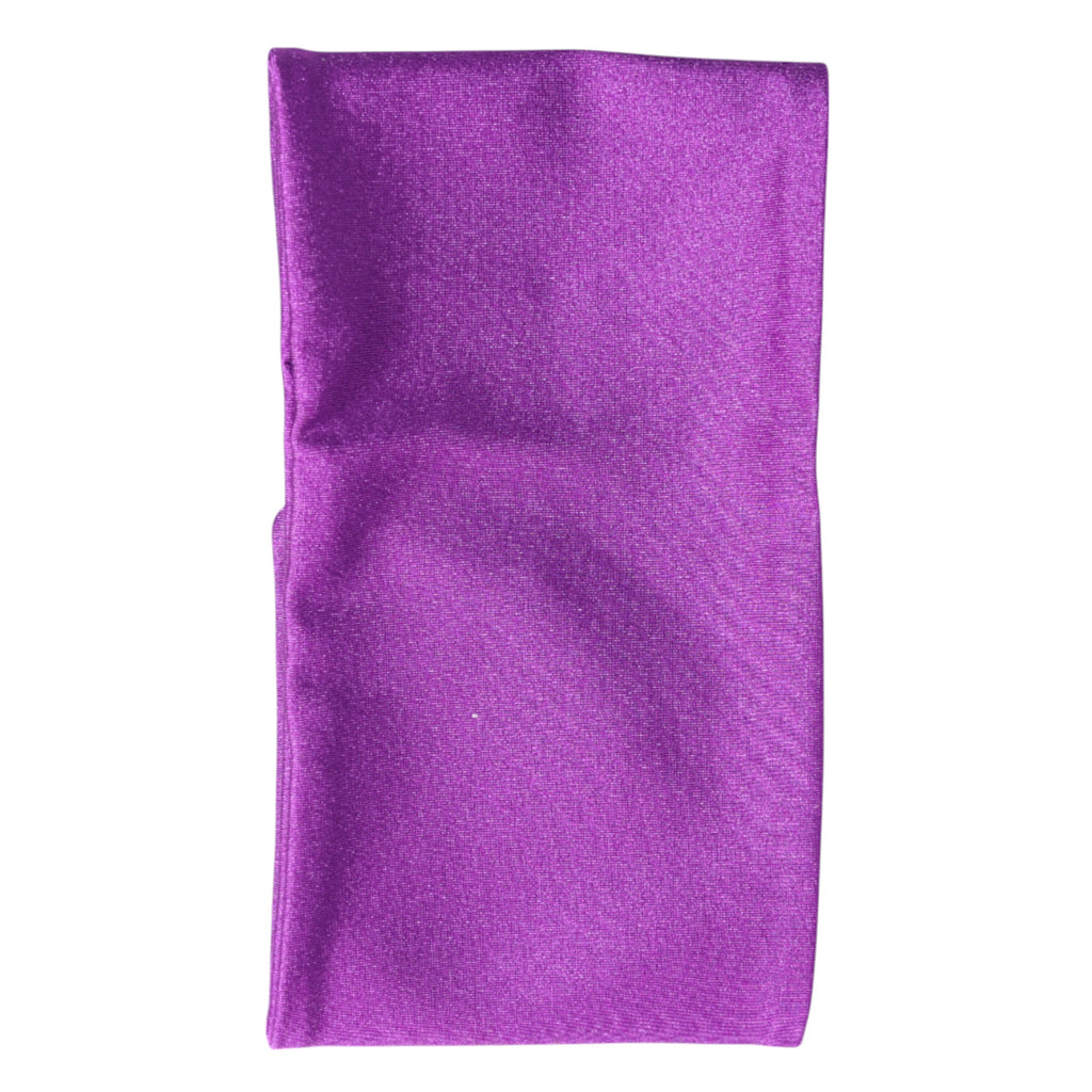 Dolce & Gabbana Purple Nylon Stretch Women's Neck Warmer Scarf