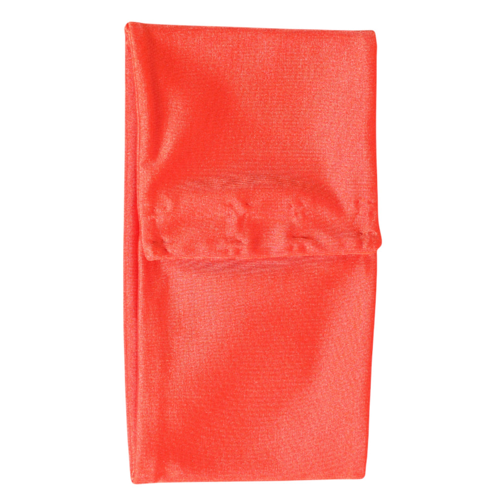 Dolce & Gabbana Orange Nylon Stretch Women's Neck Warmer Scarf