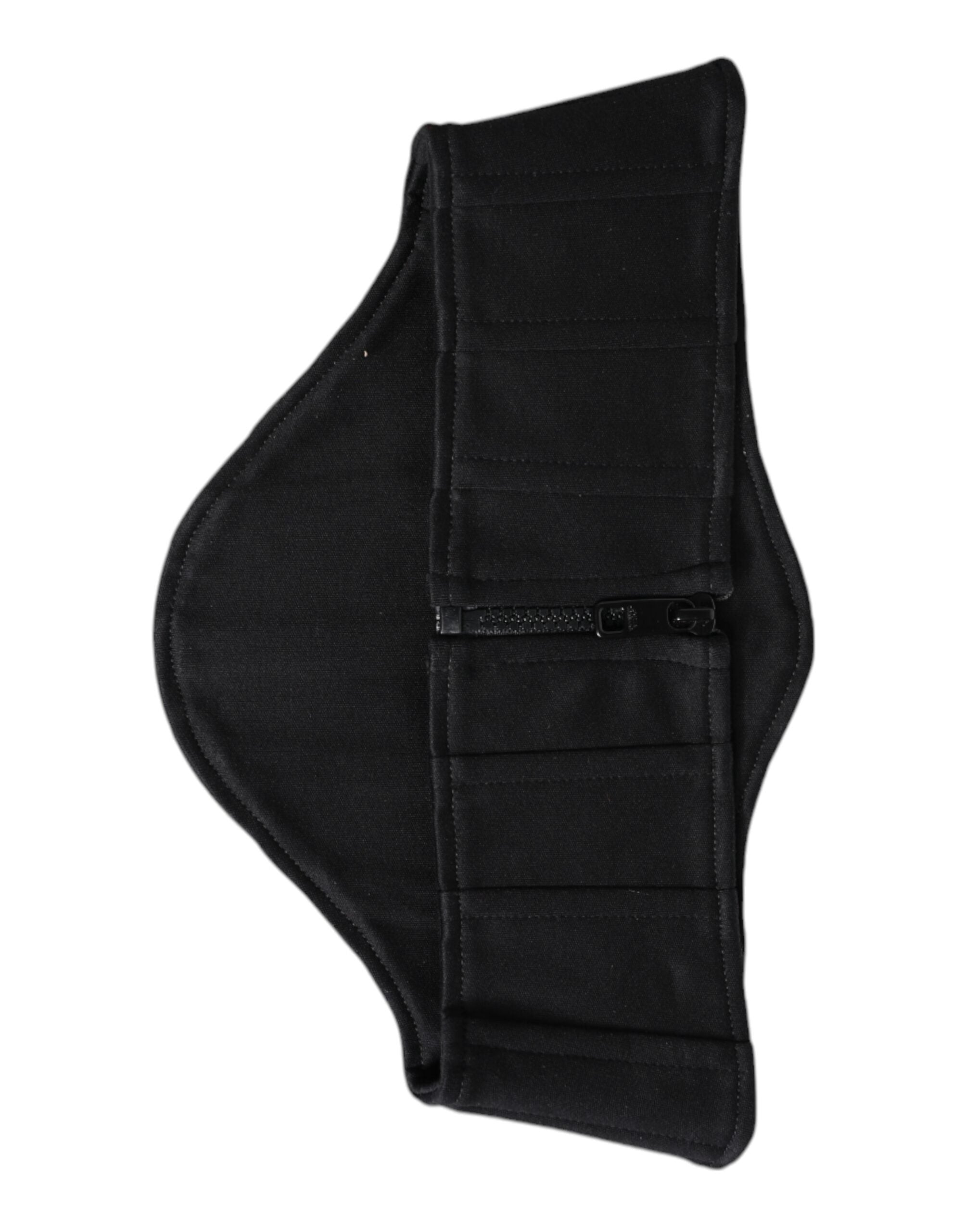 Dolce & Gabbana Black Cotton Waist Tuxedo Cummerbund