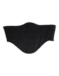 Dolce & Gabbana Black Cotton Waist Tuxedo Cummerbund