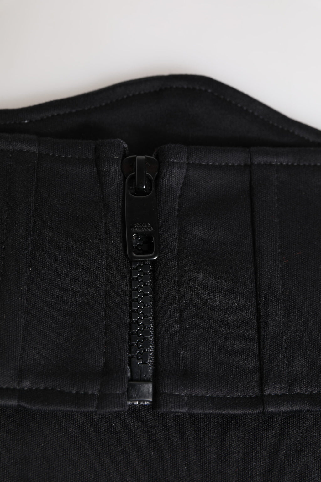 Dolce & Gabbana Black Cotton Waist Tuxedo Cummerbund