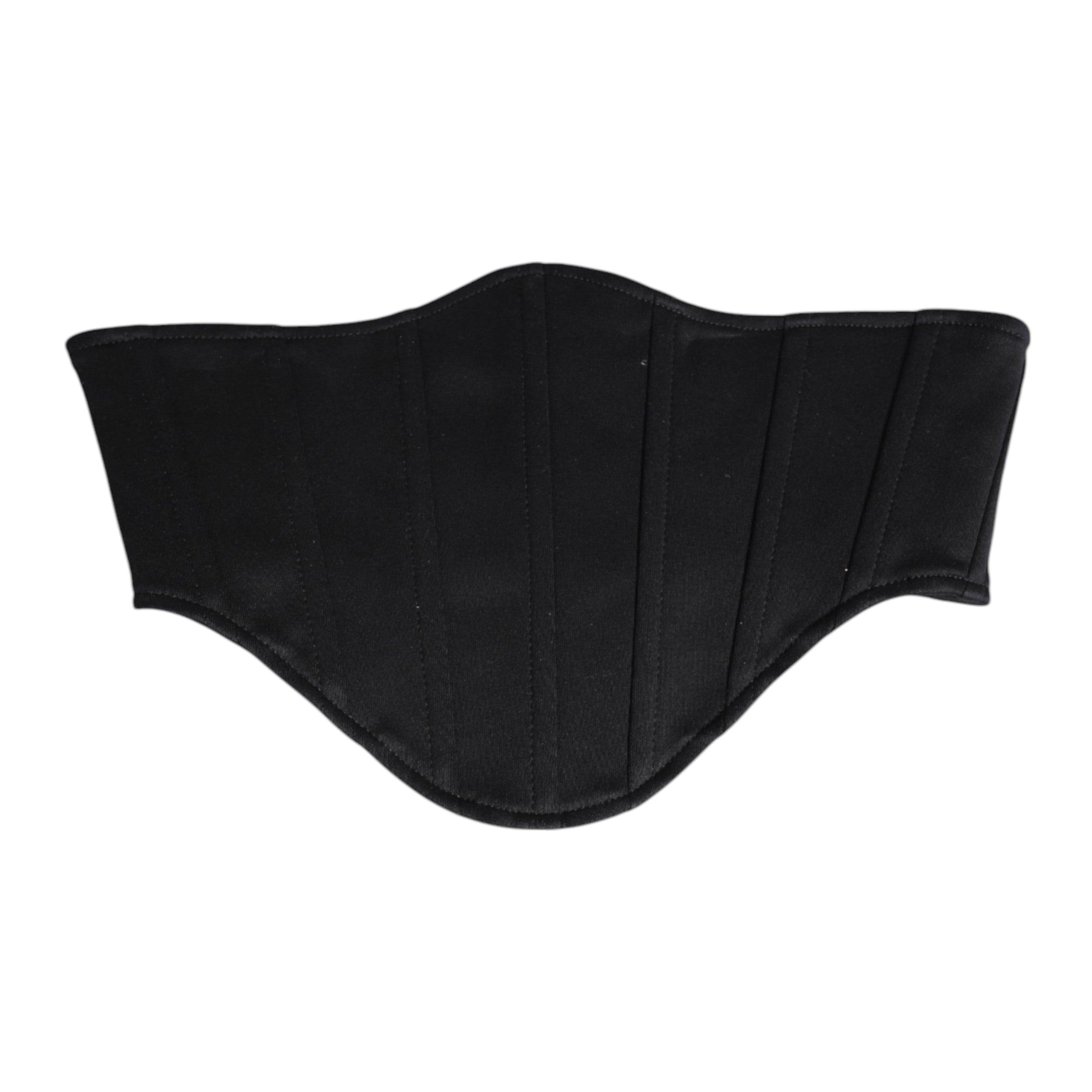 Dolce & Gabbana Black Cotton Waist Tuxedo Cummerbund