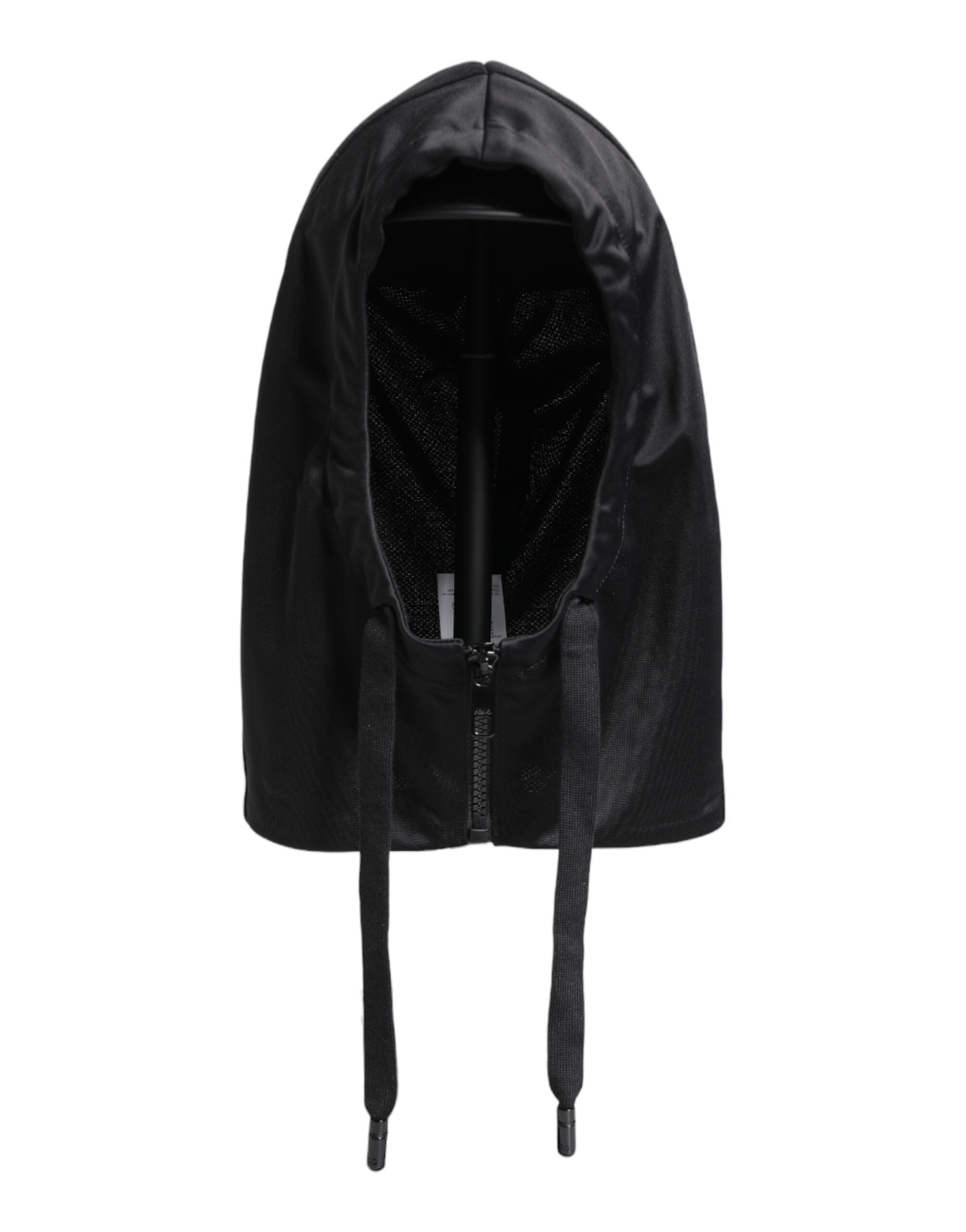 Dolce & Gabbana Schwarzer Polyester-Ganzkopf-Wickelhut
