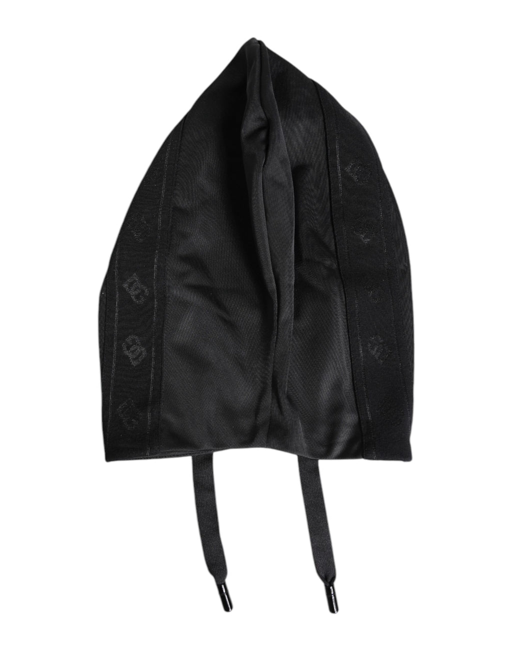 Dolce & Gabbana Schwarzer Polyester-Ganzkopf-Wickelhut