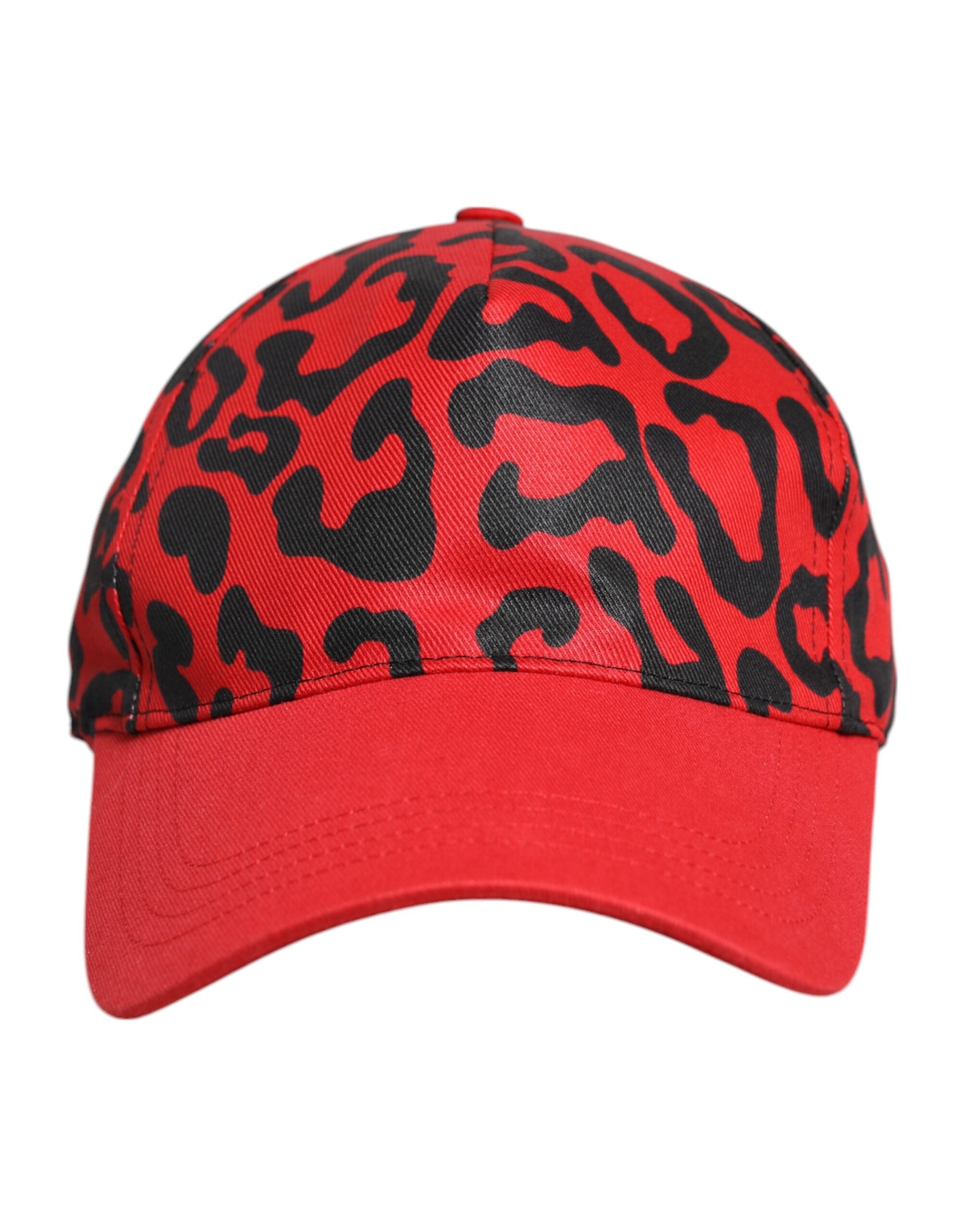 Dolce & Gabbana Rote Baumwolle 6 Panels Frauen Baseballmütze