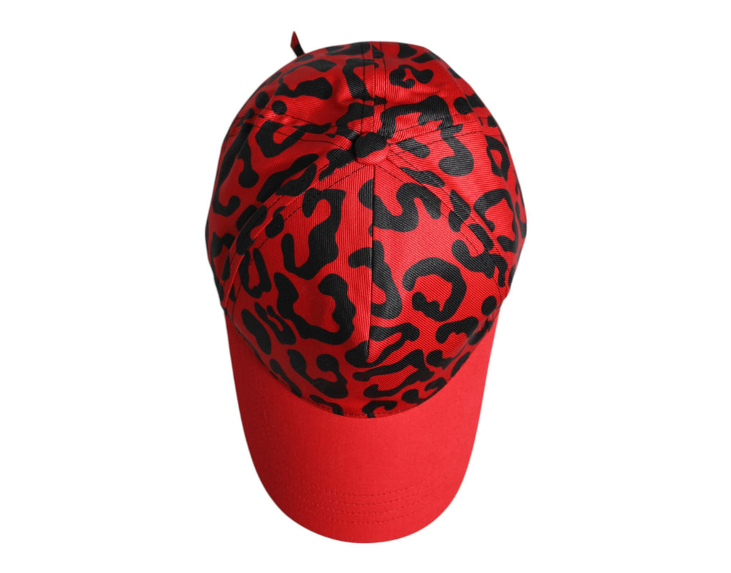 Dolce & Gabbana Rote Baumwolle 6 Panels Frauen Baseballmütze