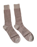 Dolce & Gabbana Brown Solid DG Logo Mid Calf Men's Socks