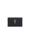 Saint Laurent Schwarze Bos Taurus Kalbsleder Schultertasche