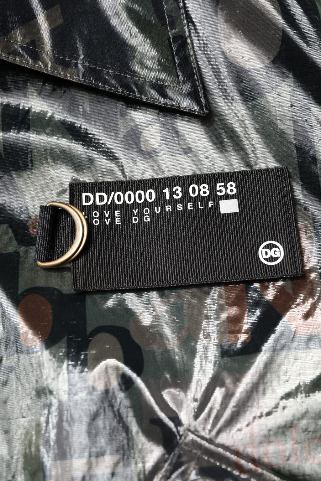 Dolce & Gabbana Green DG Logo Print Zip-Through Bomber Jacket