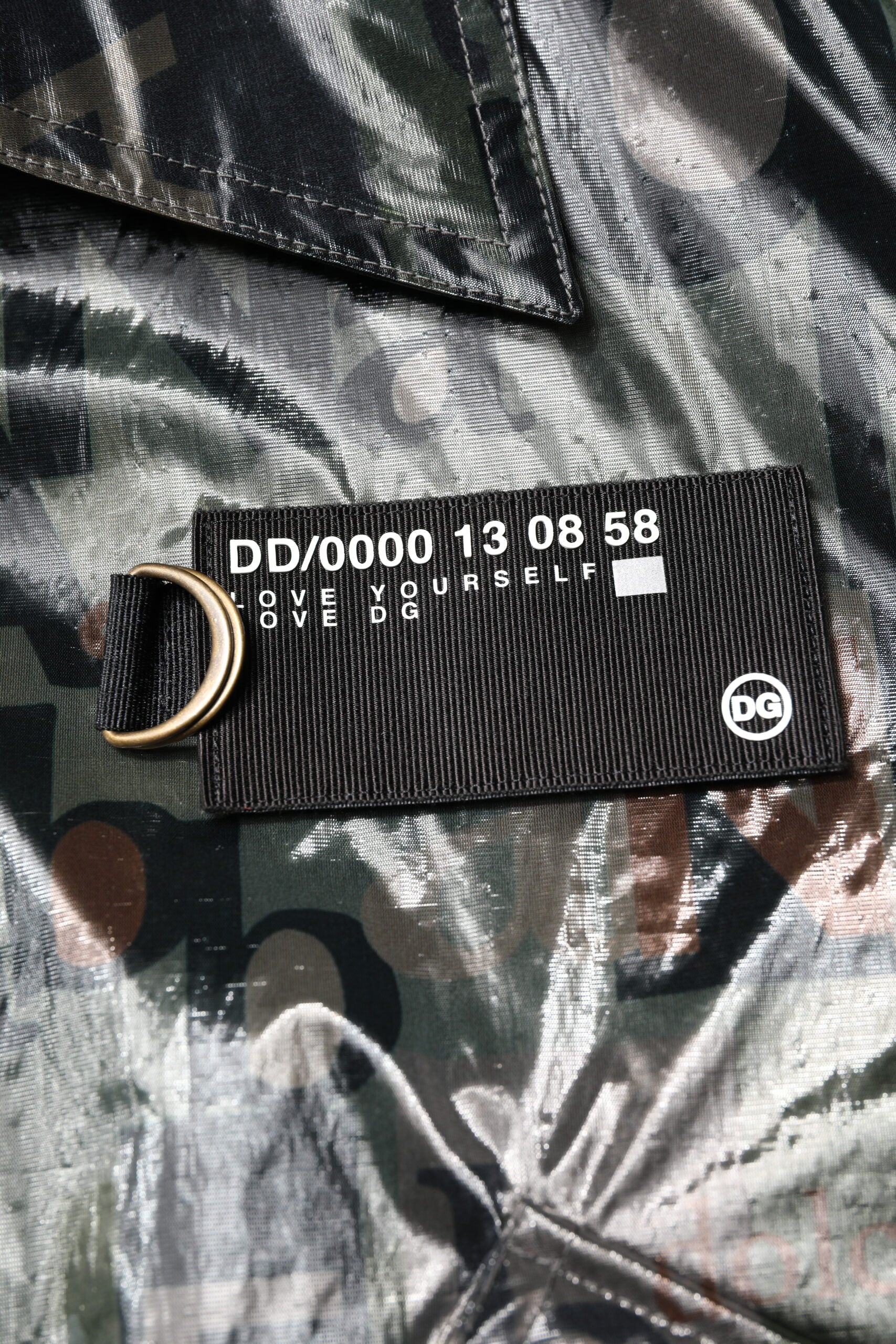 Dolce & Gabbana Green DG Logo Print Zip-Through Bomber Jacket