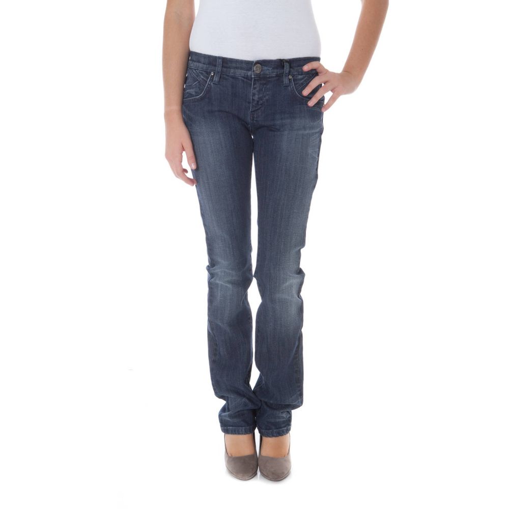 Phard Women's Blue Cotton Jeans