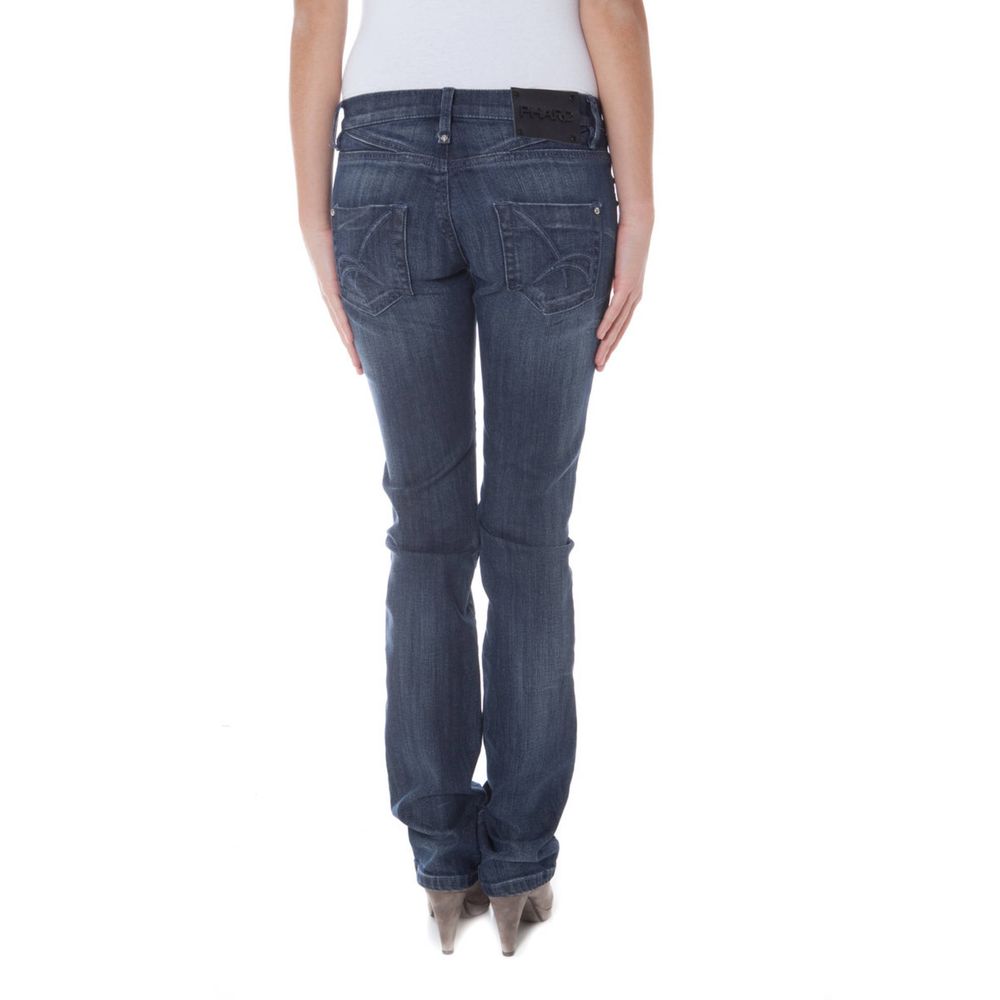 Phard Women's Blue Cotton Jeans