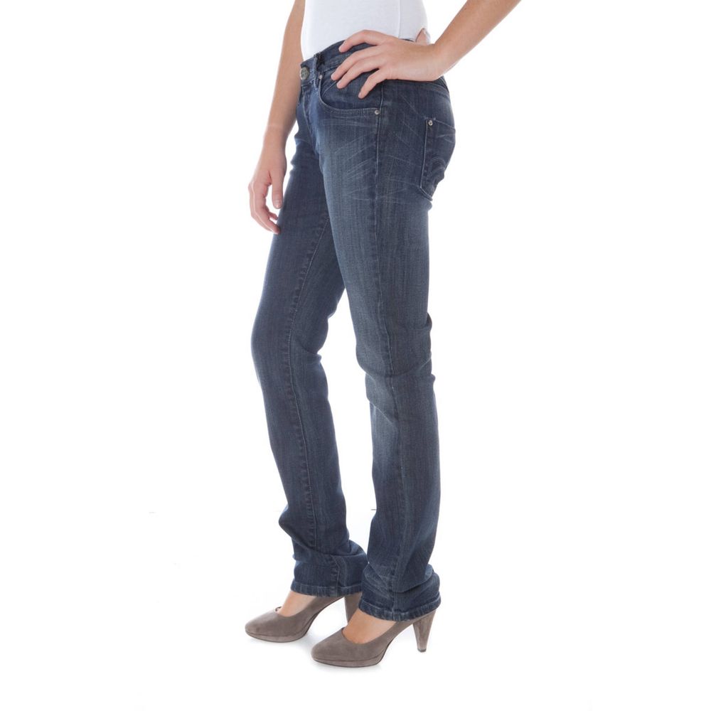 Phard Women's Blue Cotton Jeans