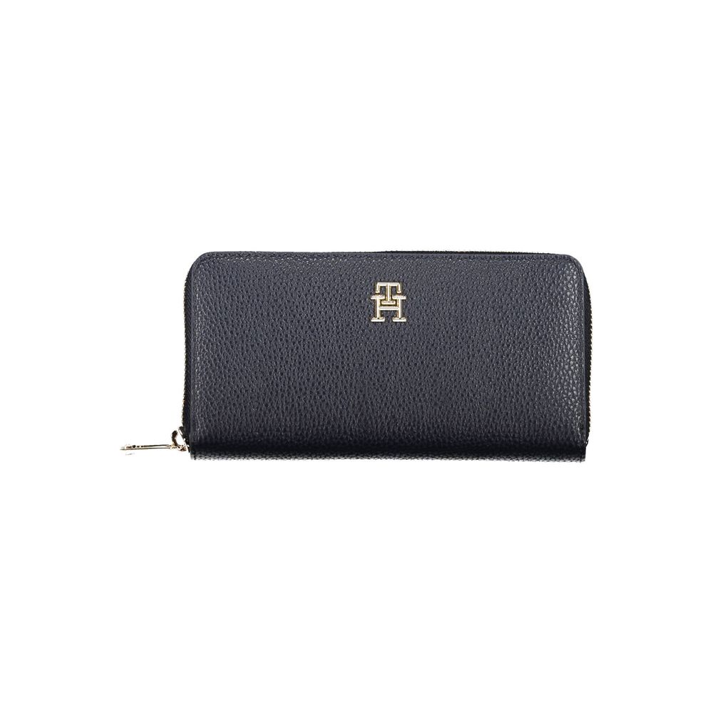 Tommy Hilfiger Damen-Portemonnaie aus blauem Polyurethan