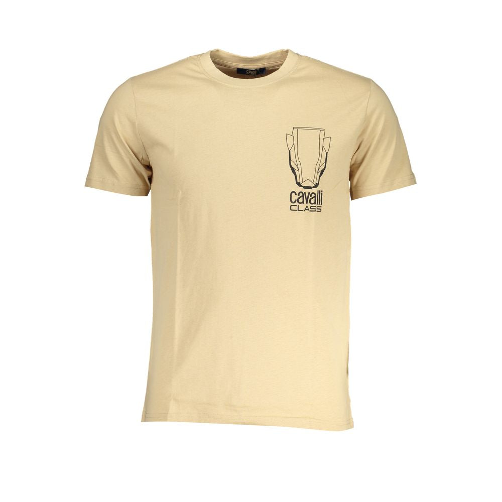 Cavalli Class T-shirt in beige cotton