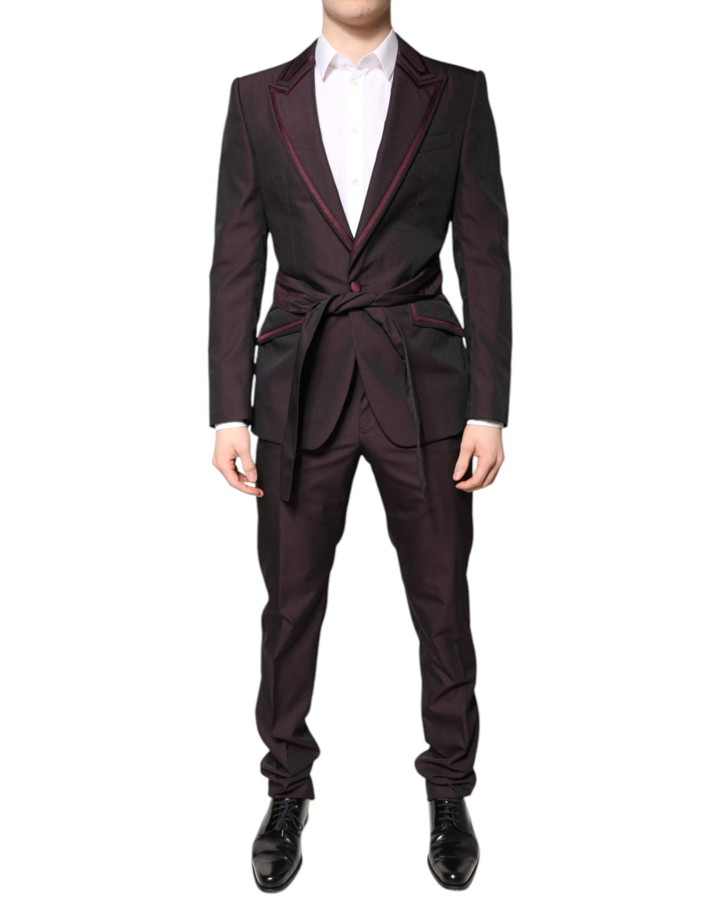 Dolce & Gabbana Chestnut Brown Single-Breasted Formal 2-Piece Suit